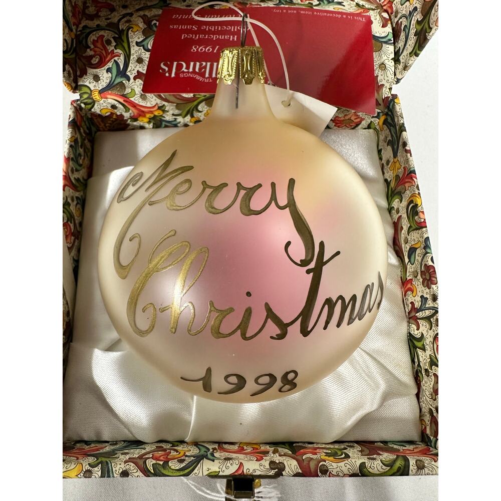 Dillard's 1998 "Victorian Santa" Hand Painted Signed Christmas Ornament-NEW! - Picture 3 of 7